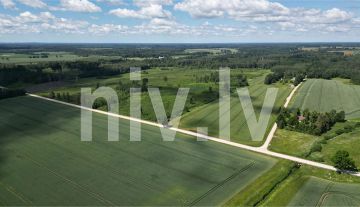 Cultivated agricultural land in Valmiera parish